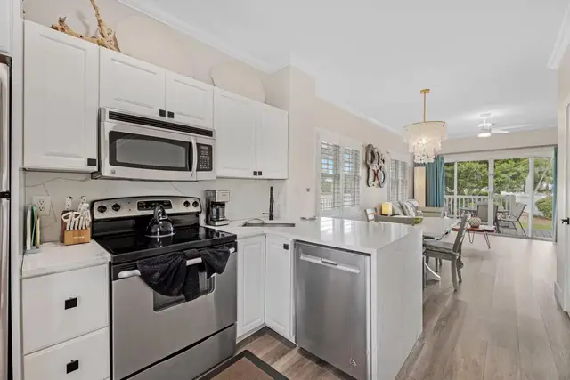 Kitchen at villa 5092, looking through to the dining area