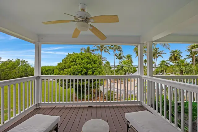 View from the porch at villa 5092 across the lawns of Hawks Cay Village